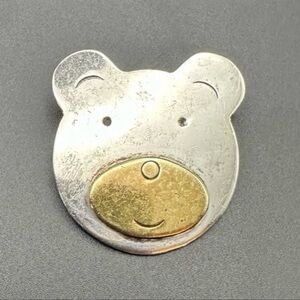 Vintage Sterling Silver Taxco Teddy Bear Brooch